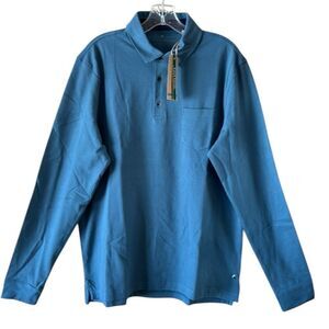 NEW Tailor Vintage Mens Long Sleeve Polo Shirt